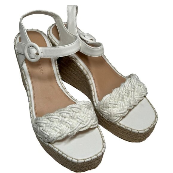 VERONICA BEARD Reema Braided Ankle-Strap Wedge Espadrilles, Size 10 New - Picture 5 of 7